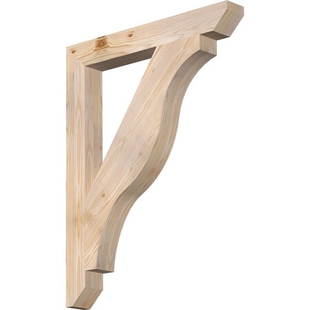 Ekena Millwork Funston Slat Smooth Bracket, Douglas Fir, 3 1/2"W x 28"D x 36"H BKT04X28X36FST06SDF